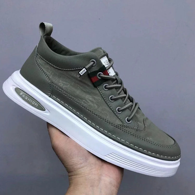 Heren Sneaker – Synthetisch Leer & Textiel – Rubberen Zool – Casual Comfort Fit