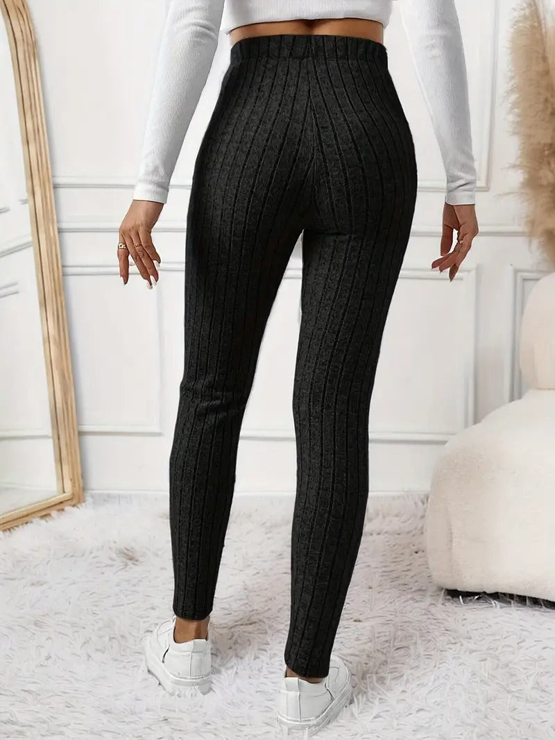Lara Ribgebreide legging voor Dames
