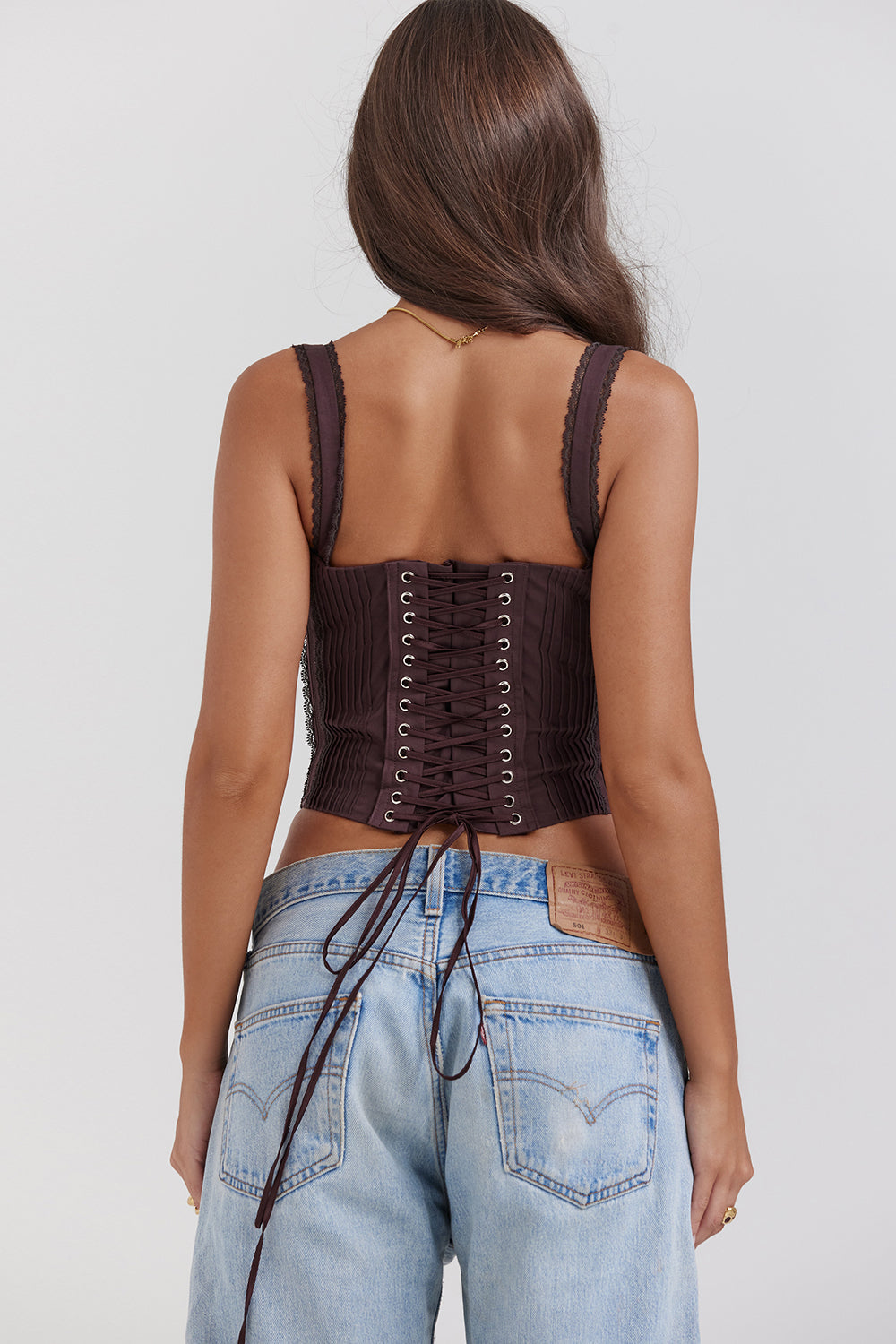 Dames Corsettop – Satijnen Look – Sweetheart Halslijn – Kanten Details – Getailleerd Model