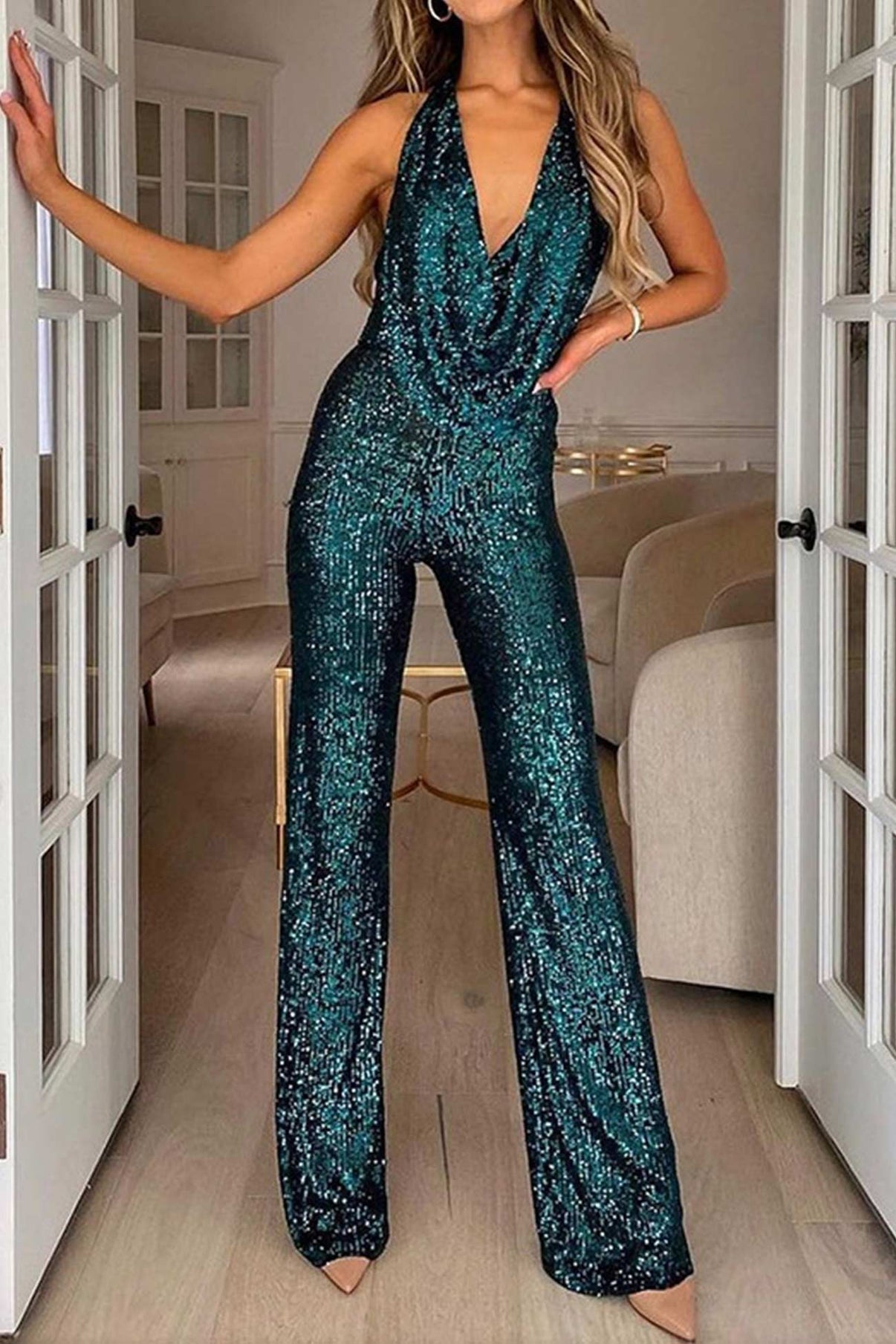 Katie | Pailletten Jumpsuit