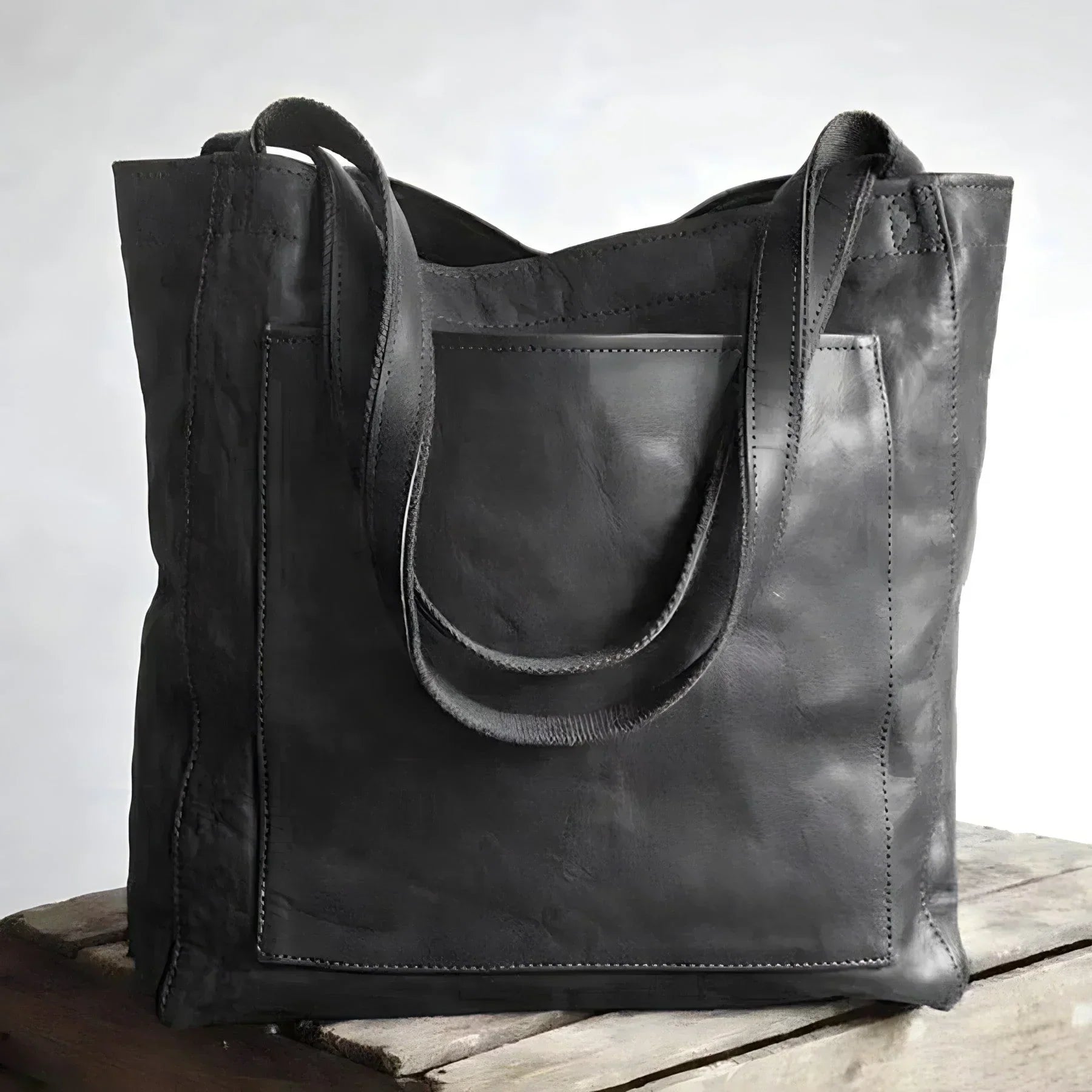 Leren tote bag - ruime dames handtas voor dagelijks gebruik
