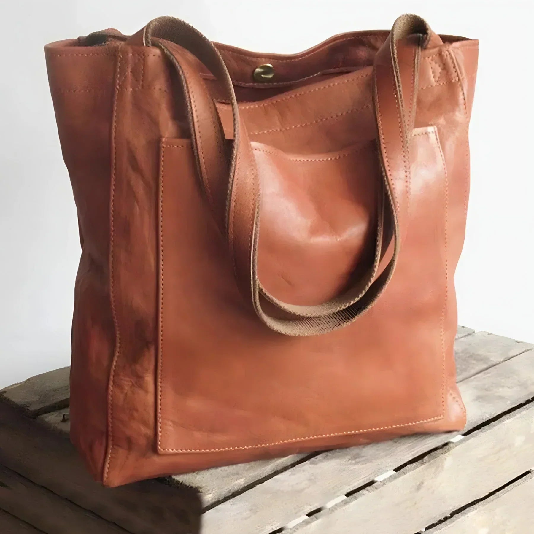 Leren tote bag - ruime dames handtas voor dagelijks gebruik