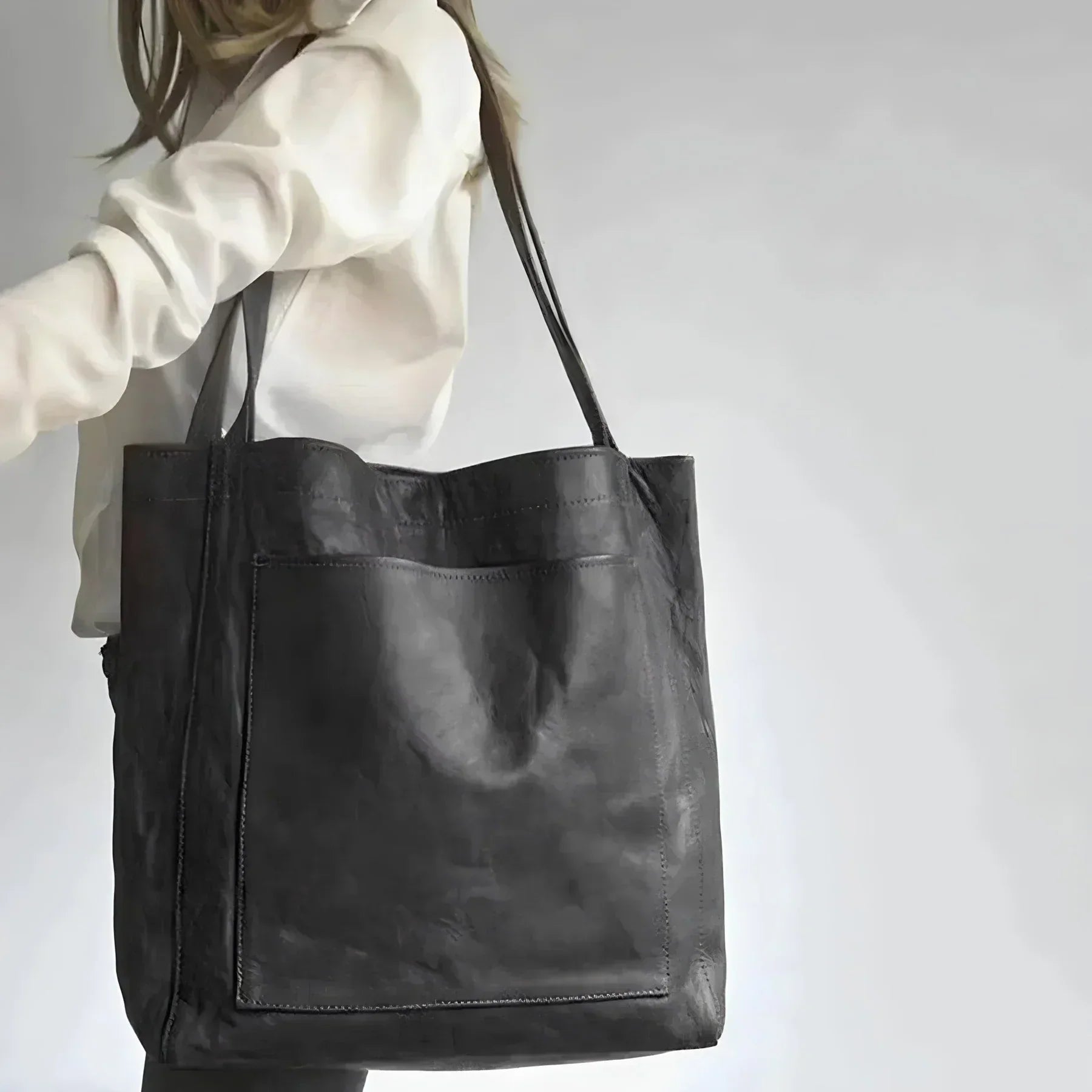 Leren tote bag - ruime dames handtas voor dagelijks gebruik