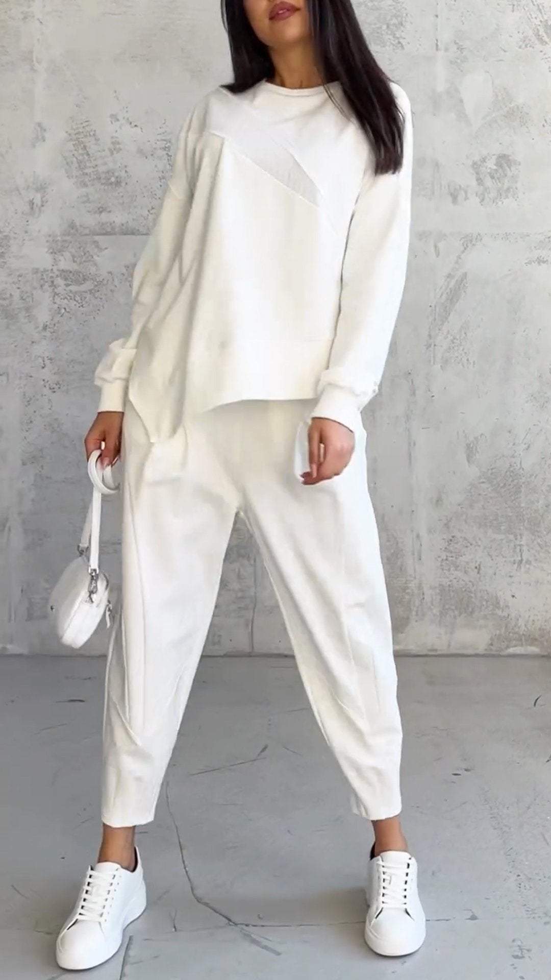 Elegante Twee-Piece Set voor Ontspannen Dagen