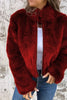 Dames Jas - Imitatiebont - Hoge Kraag - Regular Fit - Ritssluiting - Modieus & Warm