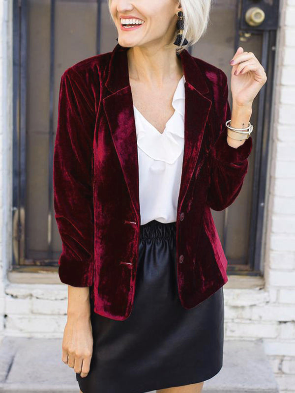Maeve | Elegant Velvet Blazer
