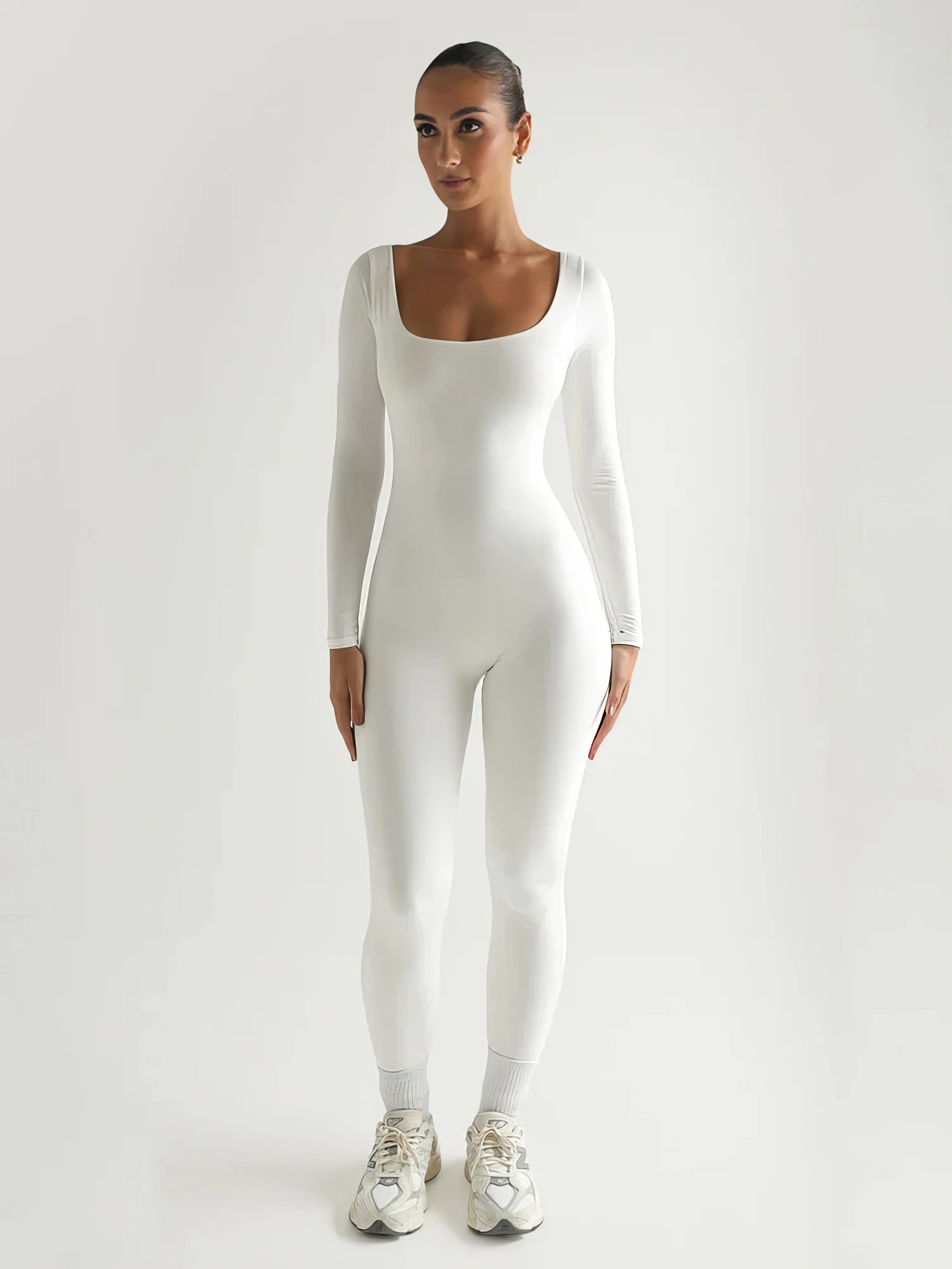Monica | Jumpsuit Strak met Lange mouwen