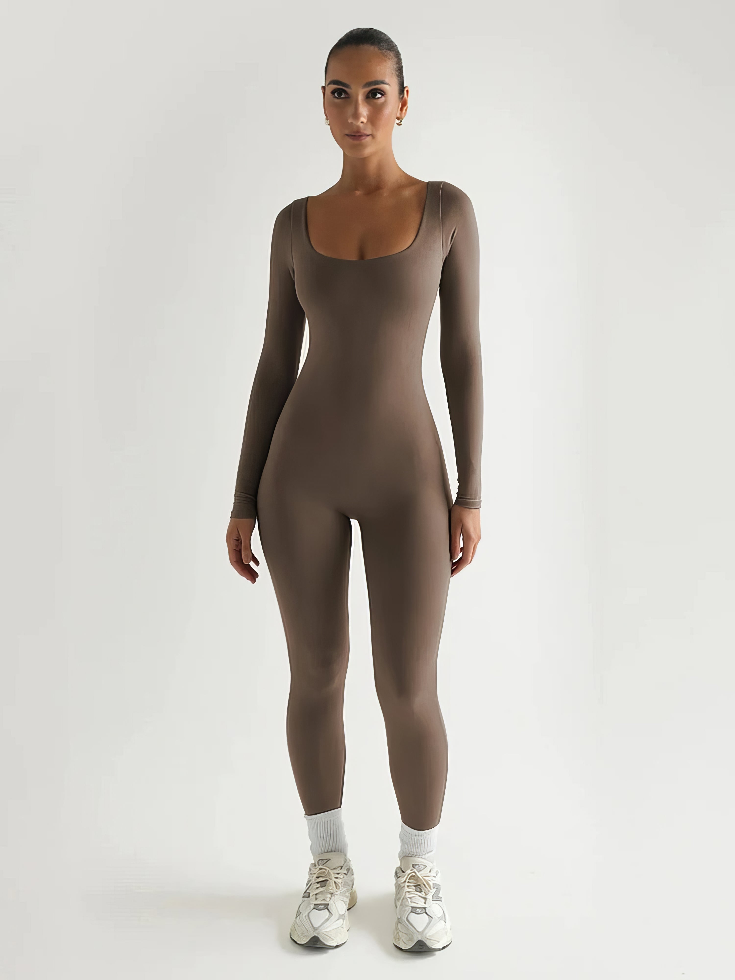 Monica | Jumpsuit Strak met Lange mouwen