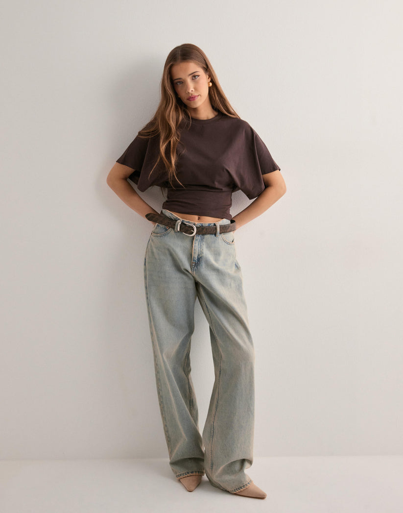 Amaya – Trendy Wide Sleeve Tee voor de Stijlbewuste Vrouw