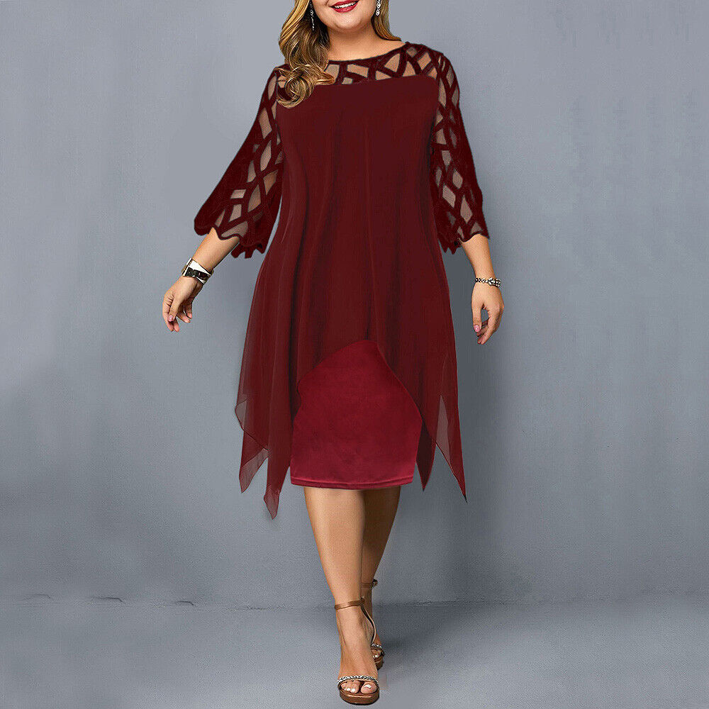 ISABELLE | Elegante Midi-Jurk met Kant – Stijlvol & Comfortabel