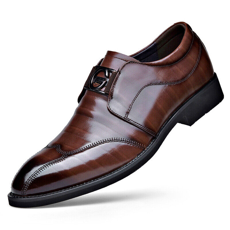 Stijlvolle en Verfijnde Leren Schoenen