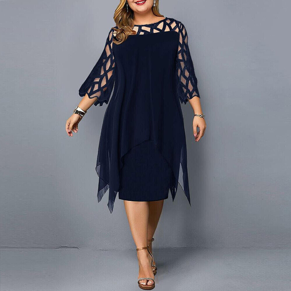 ISABELLE | Elegante Midi-Jurk met Kant – Stijlvol & Comfortabel