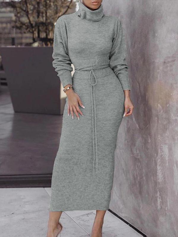 Stijlvolle Bodycon Stijl Met Aantrekkoord Rok Tweedelige Set Voor Dames